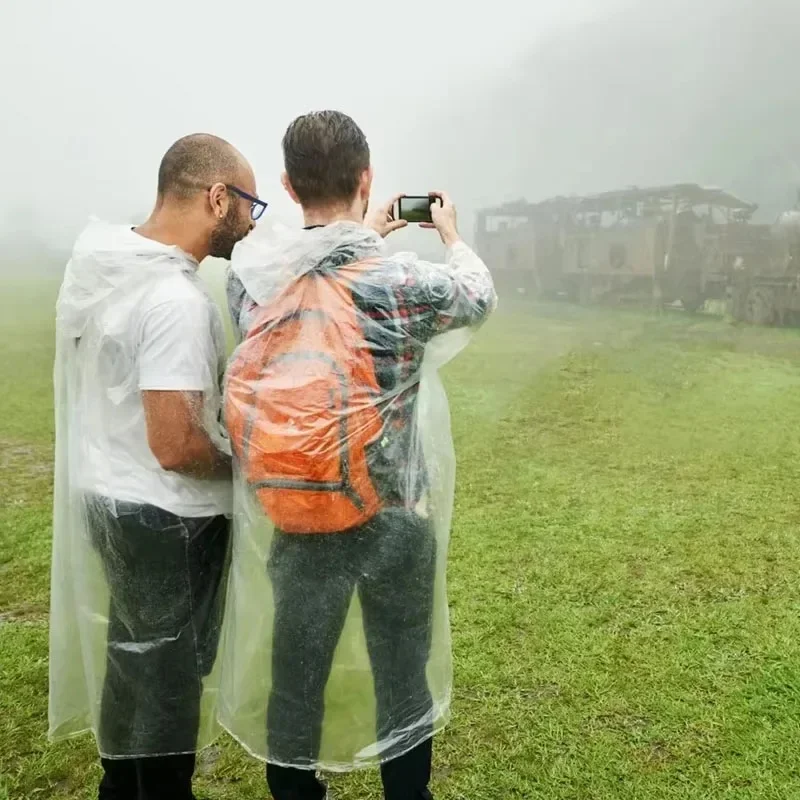 Emergency Poncho Rain - 5/10 buah Ponco Hujan Sekali Pakai