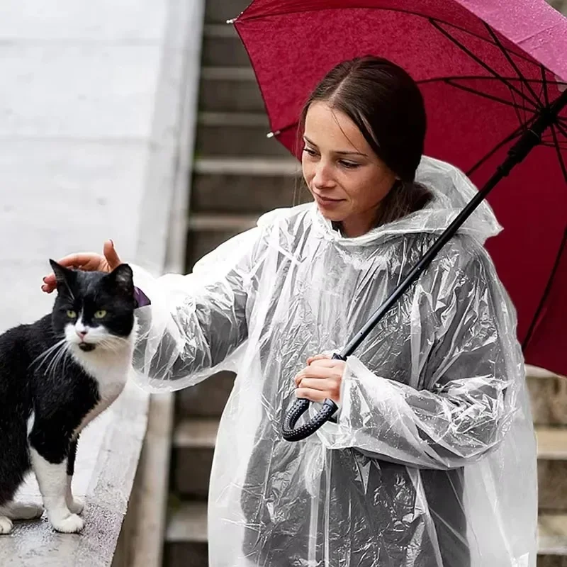 5/10 buah Ponco Hujan Sekali P - Emergency Poncho Rain ulasan dan harga
