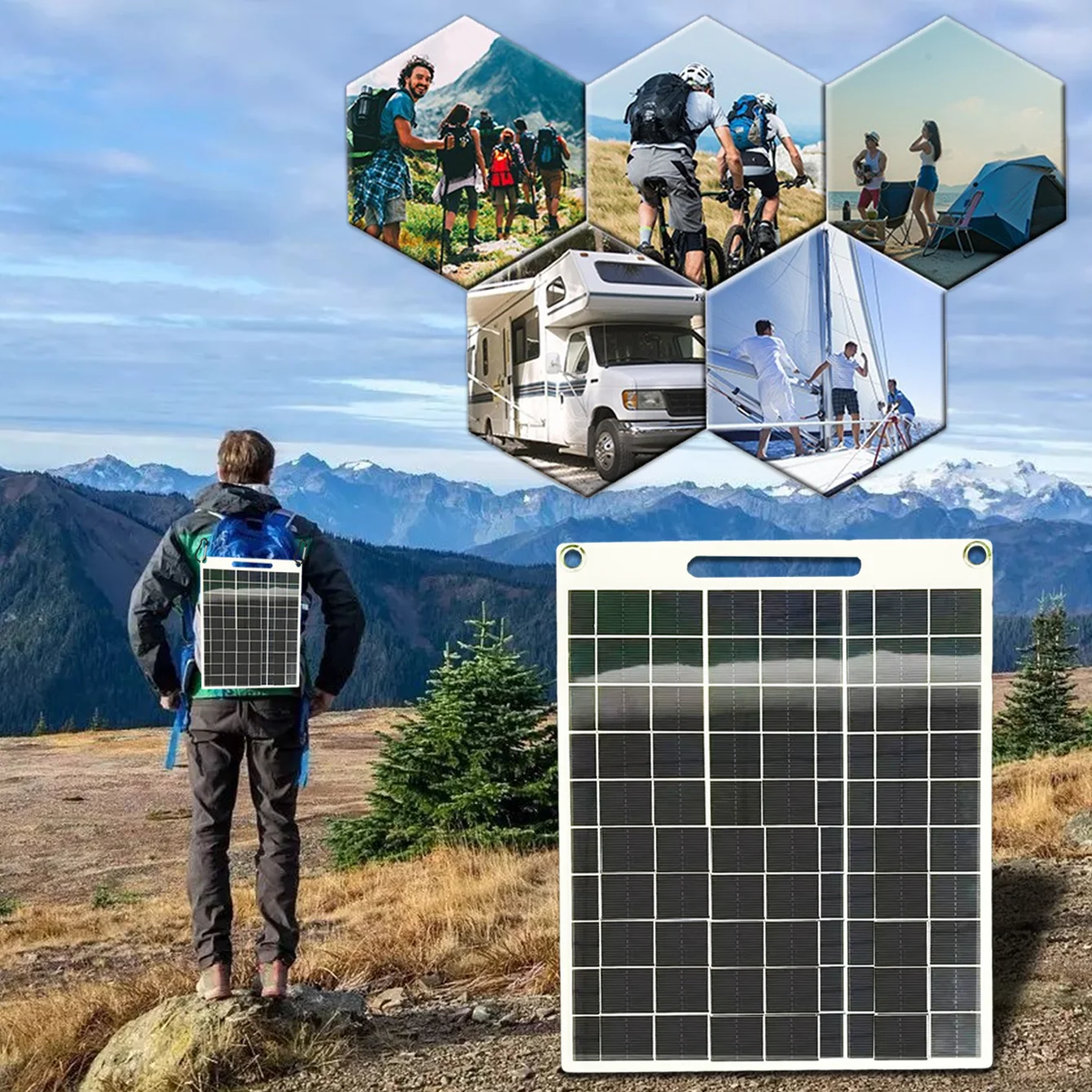 Panel Surya Portabel Tahan Air - Solar Emergency Charger ulasan dan harga